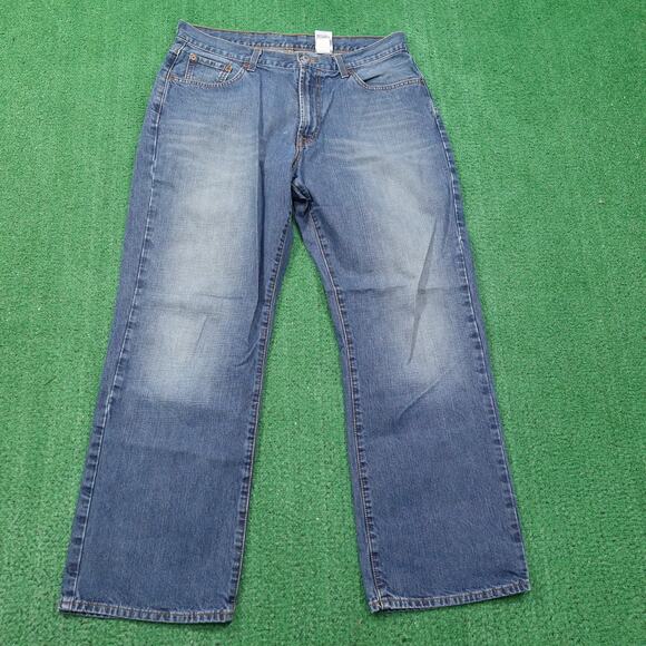 VINTAGE LUCKY BRAND DUNGAREES CLASSIC FIT SHORT LENGTH DENIM JEANS MENS 34 - Picture 1 of 9